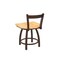 Holland Bar Stool Co 18" Low Back Swivel Vanity Stool, Bronze Finish, Nat Maple Seat 82118BZNatMpl - alternate 3